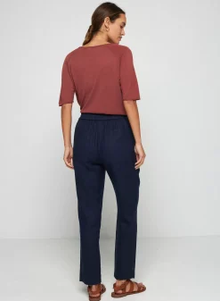 Maison Montagut Pantalons>Pantalon Casual En Lin - Toscane
