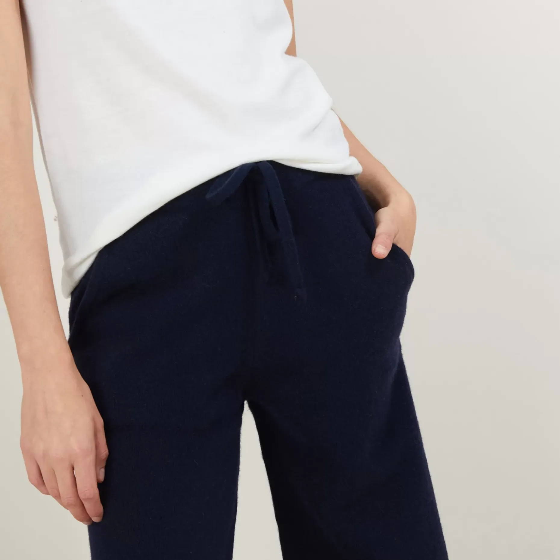 Maison Montagut Pantalons>Pantalon Droit En Cachemire Et Laine Melange - Gessy