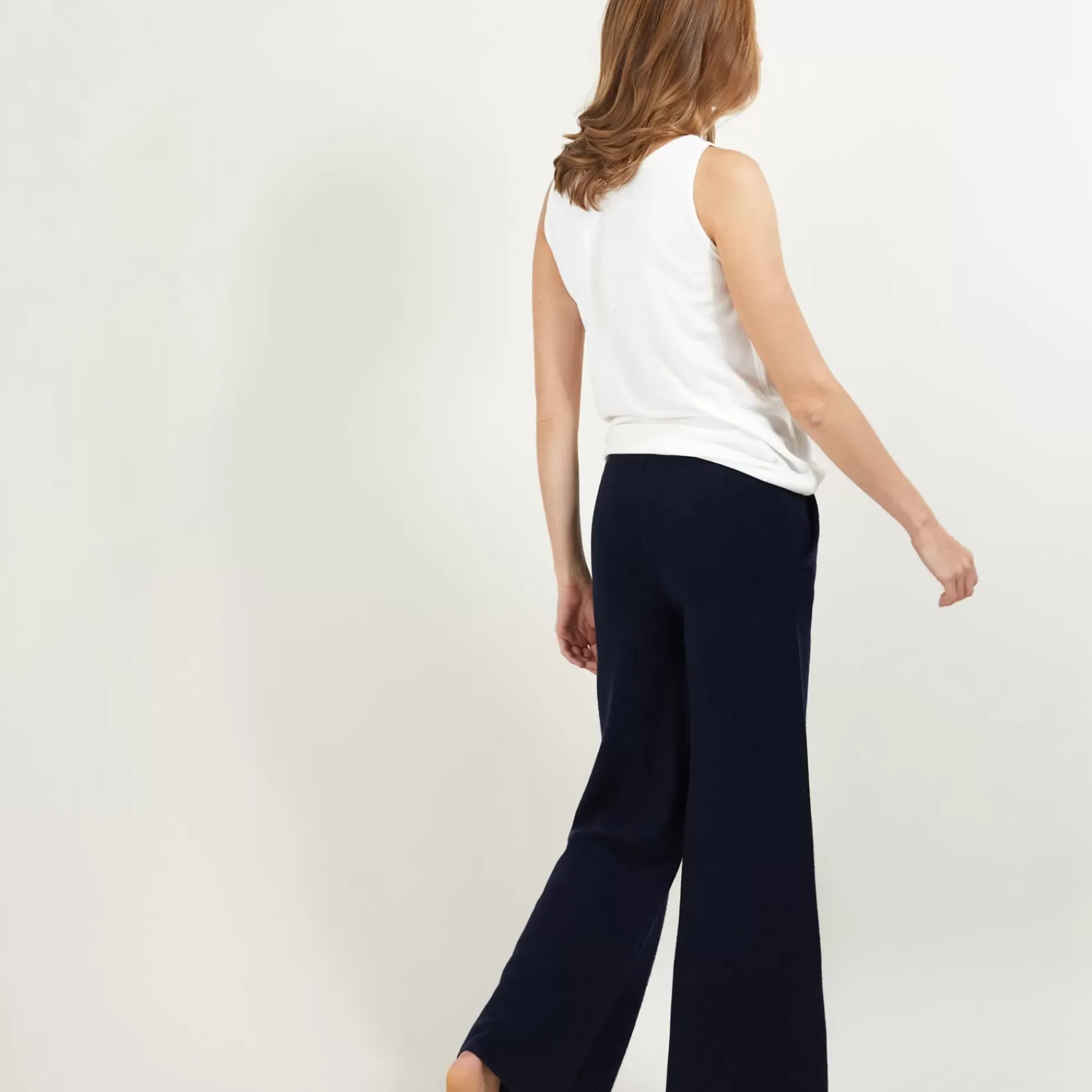 Maison Montagut Pantalons>Pantalon Droit En Cachemire Et Laine Melange - Gessy