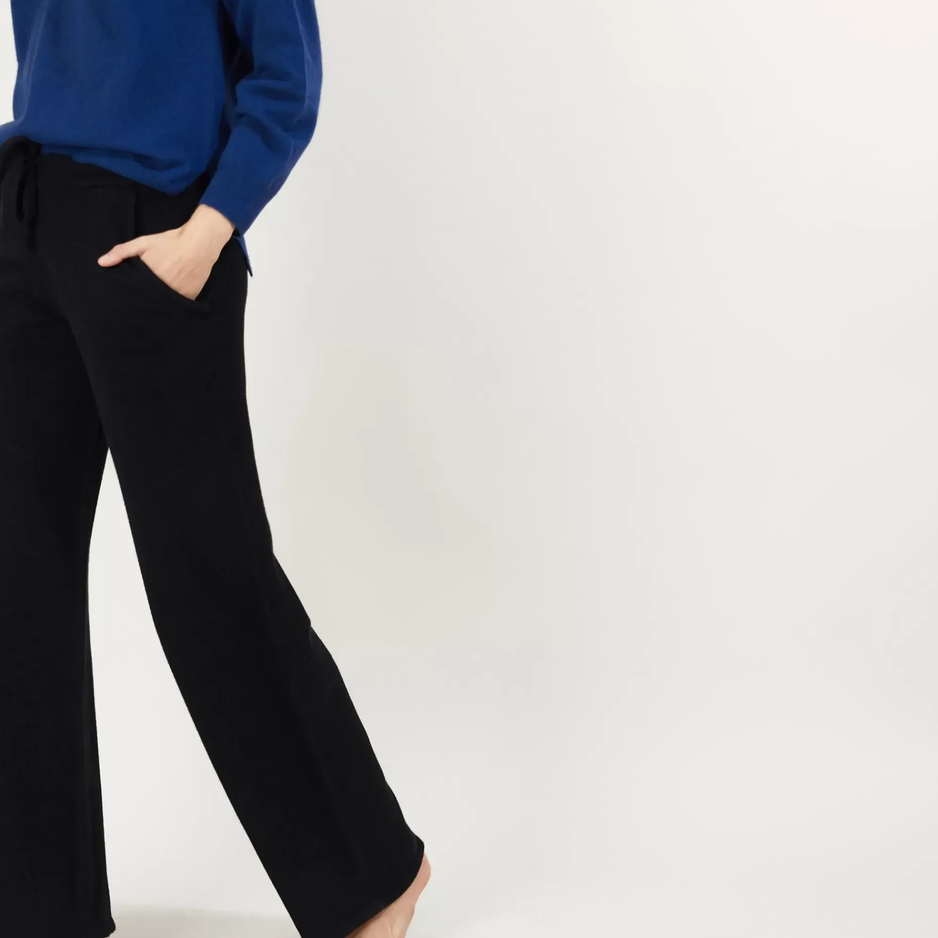 Maison Montagut Pantalons>Pantalon Droit En Cachemire Et Laine Melange - Gessy