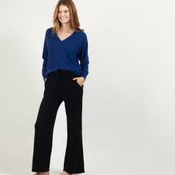 Maison Montagut Pantalons>Pantalon Droit En Cachemire Et Laine Melange - Gessy