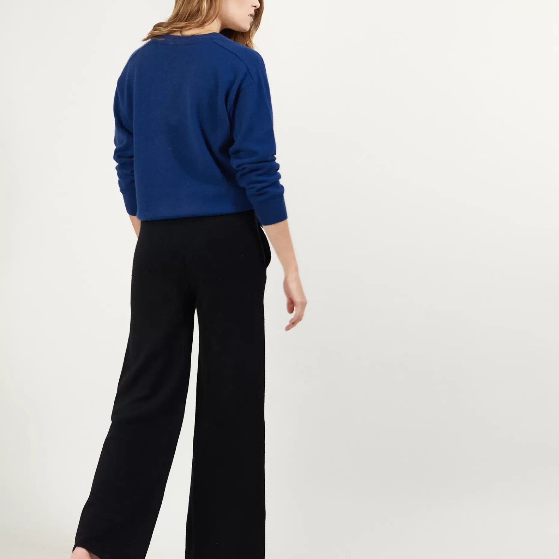 Maison Montagut Pantalons>Pantalon Droit En Cachemire Et Laine Melange - Gessy