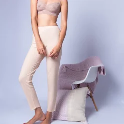 Maison Montagut Pantalons>Pantalon En Cachemire - Honey
