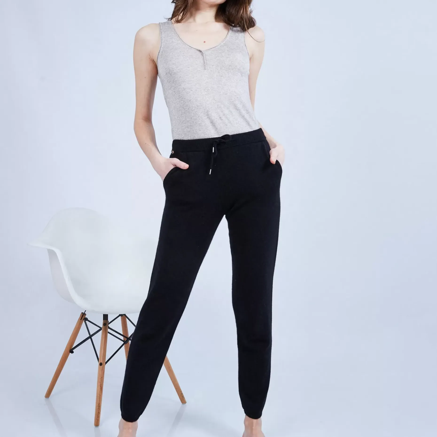 Maison Montagut Pantalons>Pantalon En Cachemire - Horizon