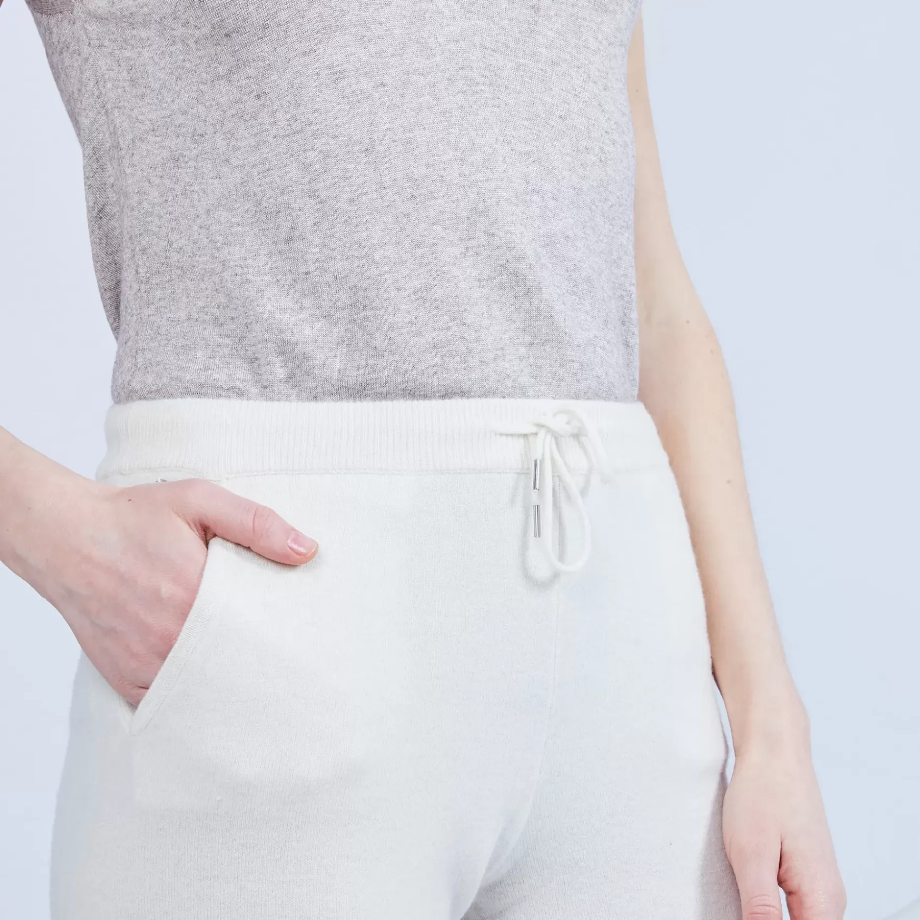 Maison Montagut Pantalons>Pantalon En Cachemire - Horizon