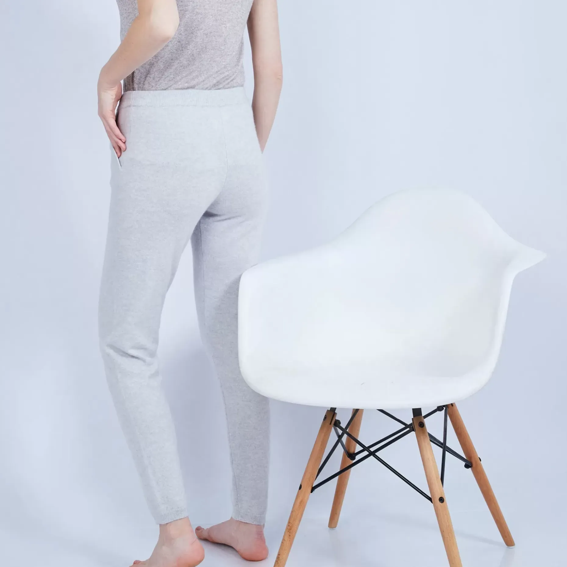 Maison Montagut Pantalons>Pantalon En Cachemire - Horizon