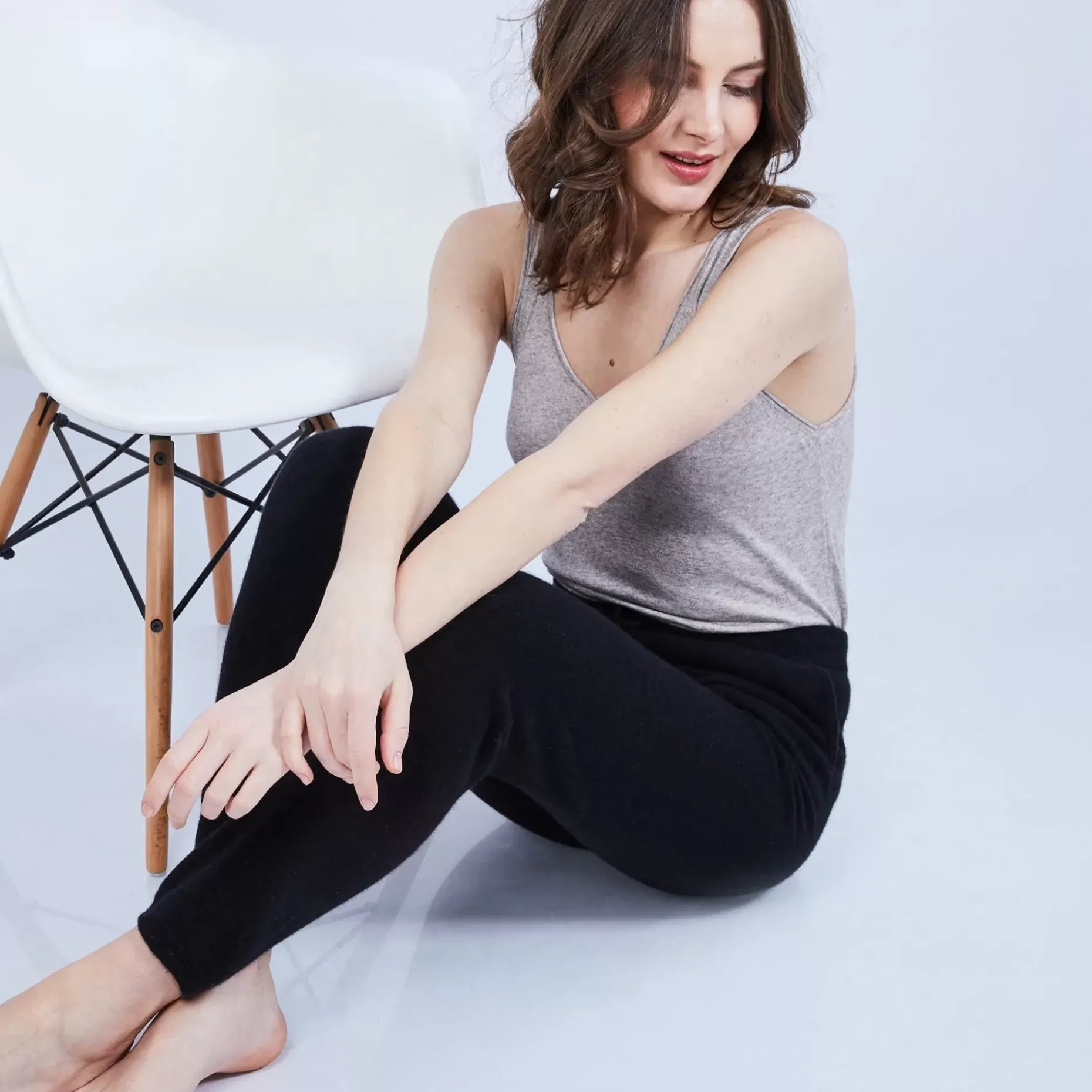 Maison Montagut Pantalons>Pantalon En Cachemire - Horizon