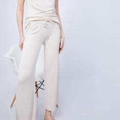 Maison Montagut Pantalons>Pantalon Large En Bambou Cachemire - Hammam