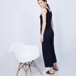 Maison Montagut Pantalons>Pantalon Large En Bambou Cachemire - Hammam