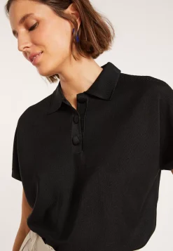 Maison Montagut T-Shirts>Polo En Fil Lumiere - Melisse