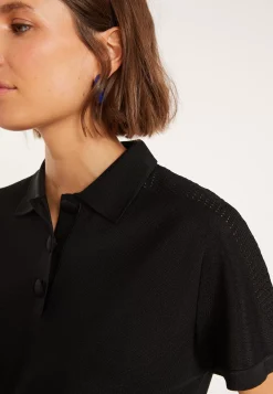 Maison Montagut T-Shirts>Polo En Fil Lumiere - Melisse