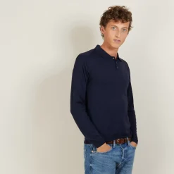 Maison Montagut Polos>Polo En Laine Et Soie - Bartev