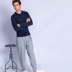 Maison Montagut Polos>Polo En Laine Et Soie - Ferat