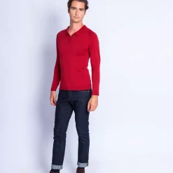 Maison Montagut Polos>Polo En Laine Et Soie - Ferat