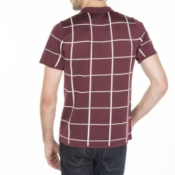 Maison Montagut Fil Lumiere Pour Lui>Polo Homme Carreaux Fil Lumiere - Marin