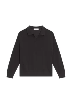 Maison Montagut Pulls>Polo Manches Longues En Coton Brosse - Melvina