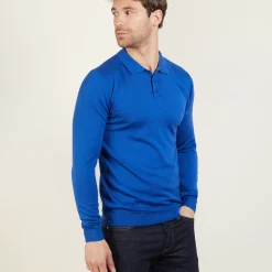 Maison Montagut Polos>Polo Manches Longues En Laine Merinos - Beryl