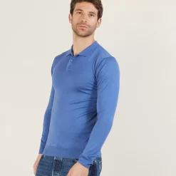 Maison Montagut Polos>Polo Manches Longues En Laine Merinos - Beryl