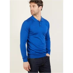 Maison Montagut Polos>Polo Manches Longues En Laine Merinos - Beryl