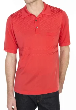 Maison Montagut Fil Lumiere Pour Lui>Polo Motif Croisillon Louis-Eugene Noir