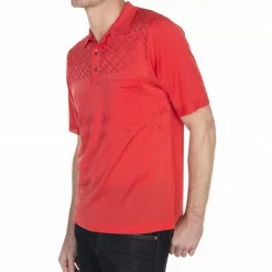 Maison Montagut Fil Lumiere Pour Lui>Polo Motif Croisillon Louis-Eugene Noir