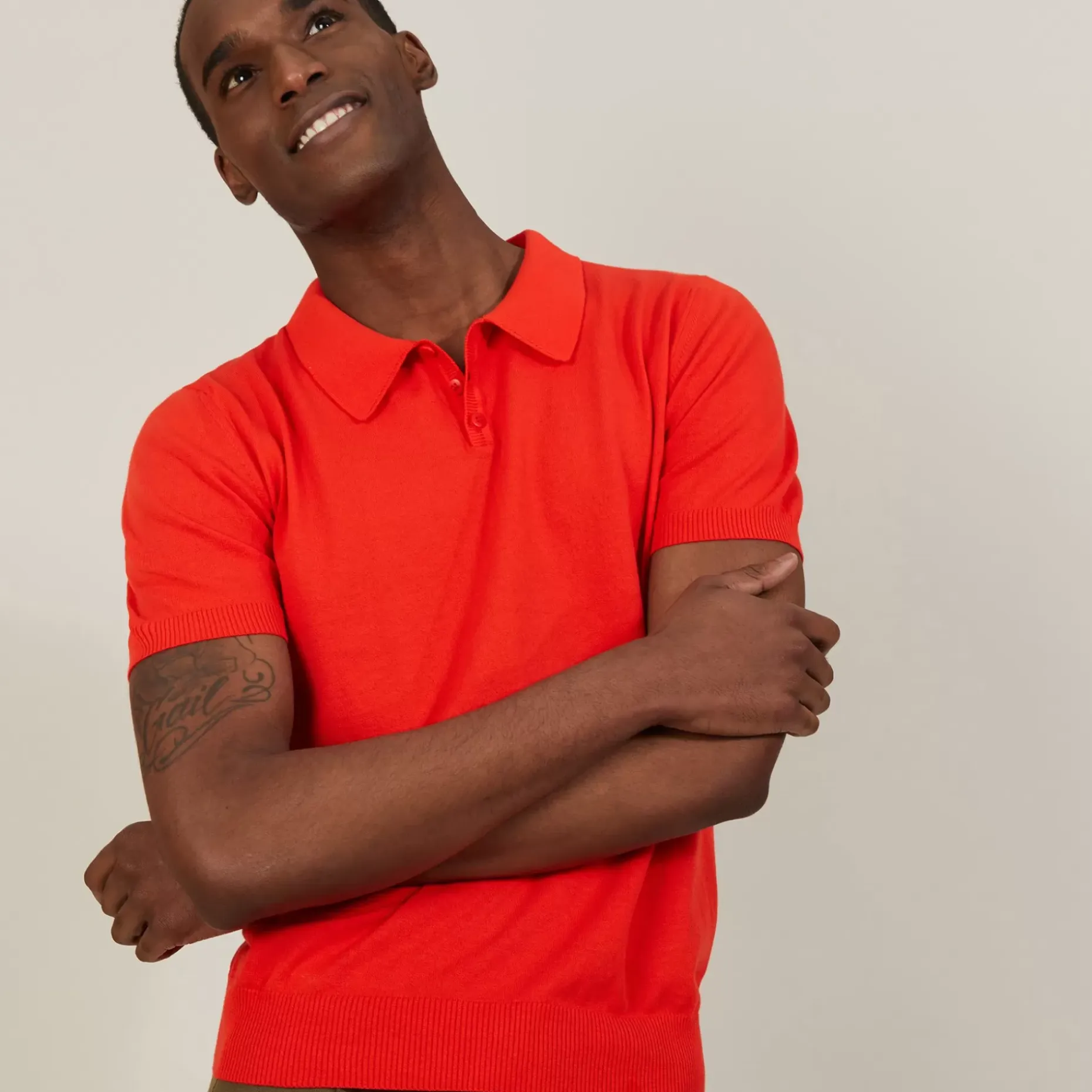 Maison Montagut Polos>Polo Uni En Coton Sec - Bank