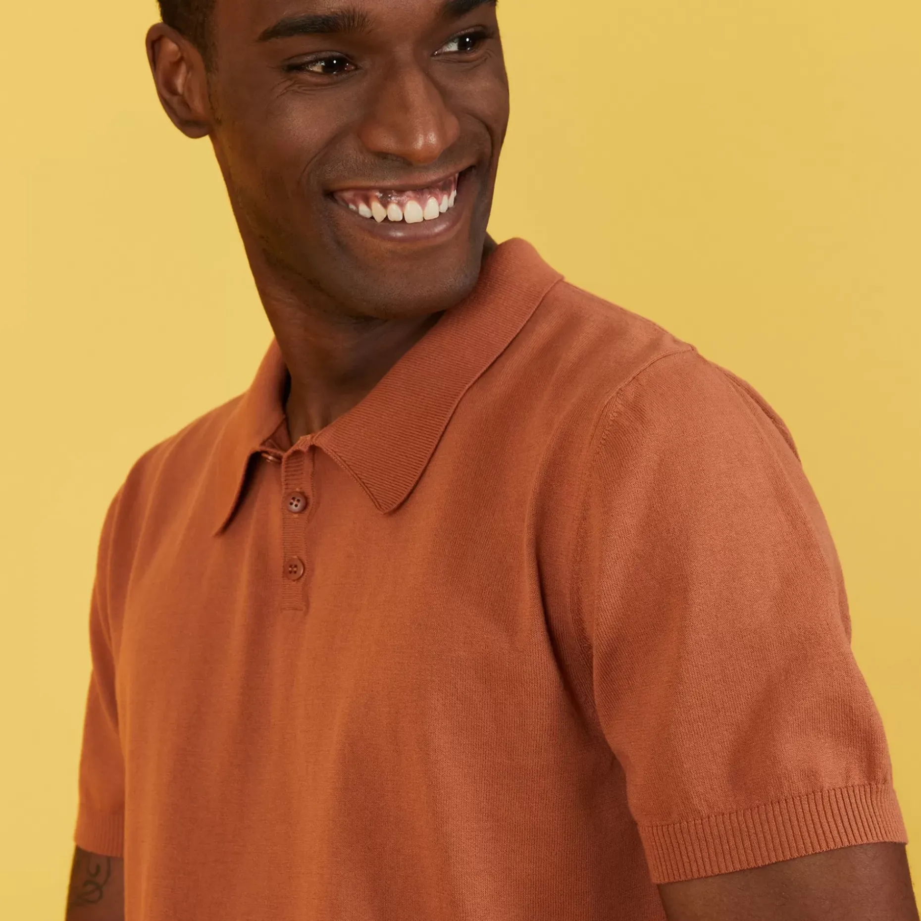 Maison Montagut Polos>Polo Uni En Coton Sec - Bank