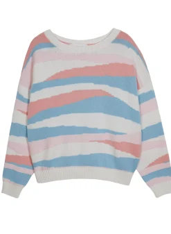 Maison Montagut Pulls>Pull A Bandes Colorees En Coton Bio - Solal