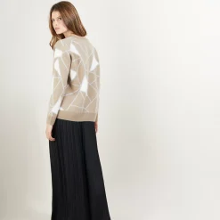 Maison Montagut Pulls>Pull A Motifs Geometriques En Cachemire - Felix