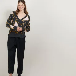 Maison Montagut Pulls>Pull A Motifs Geometriques En Cachemire - Felix