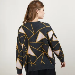 Maison Montagut Pulls>Pull A Motifs Geometriques En Cachemire - Felix