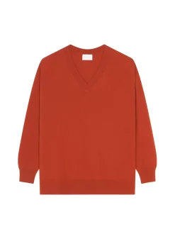 Maison Montagut Pulls>Pull Ample A Fentes Col V En Cachemire - Alienor