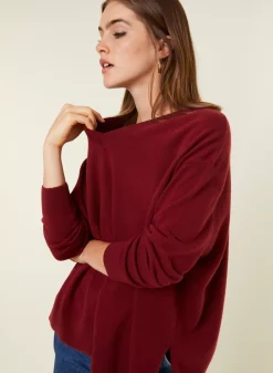 Maison Montagut Pulls>Pull Ample A Fentes Col V En Cachemire - Alienor
