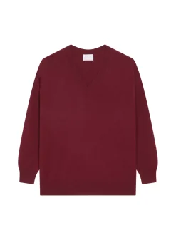 Maison Montagut Pulls>Pull Ample A Fentes Col V En Cachemire - Alienor