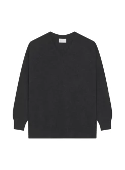 Maison Montagut Pulls>Pull Ample A Fentes Col V En Cachemire - Alienor