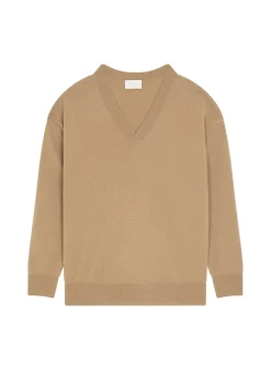 Maison Montagut Pulls>Pull Ample A Fentes Col V En Cachemire - Alienor