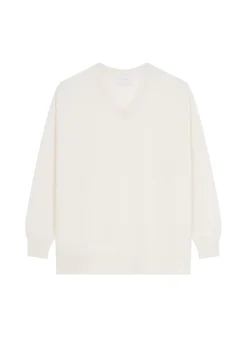 Maison Montagut Pulls>Pull Ample A Fentes Col V En Cachemire - Alienor