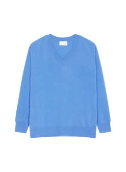 Maison Montagut Pulls>Pull Ample A Fentes Col V En Cachemire - Alienor
