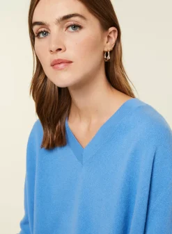 Maison Montagut Pulls>Pull Ample A Fentes Col V En Cachemire - Alienor