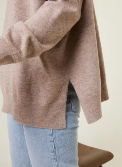 Maison Montagut Pulls>Pull Ample A Fentes Col V En Cachemire - Alienor