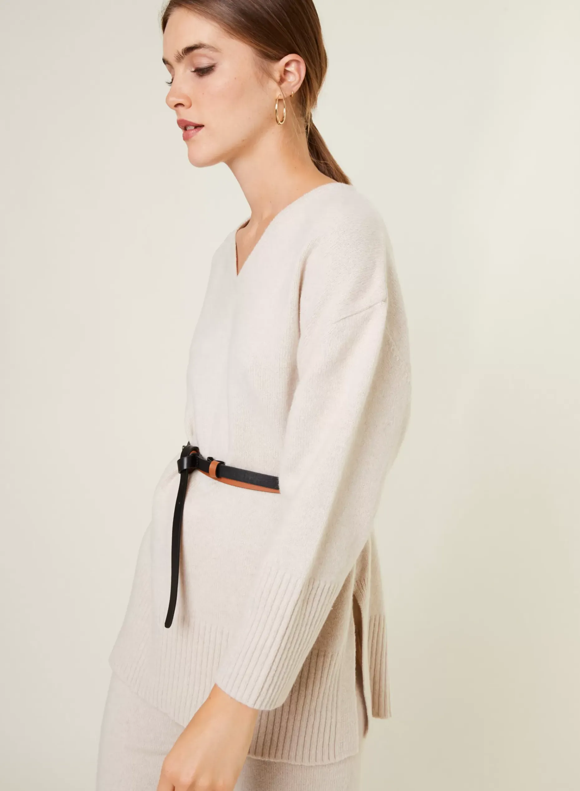 Maison Montagut Pulls>Pull Ample A Fentes En Cachemire Melange - Darius