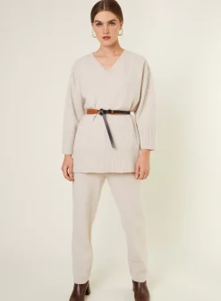 Maison Montagut Pulls>Pull Ample A Fentes En Cachemire Melange - Darius