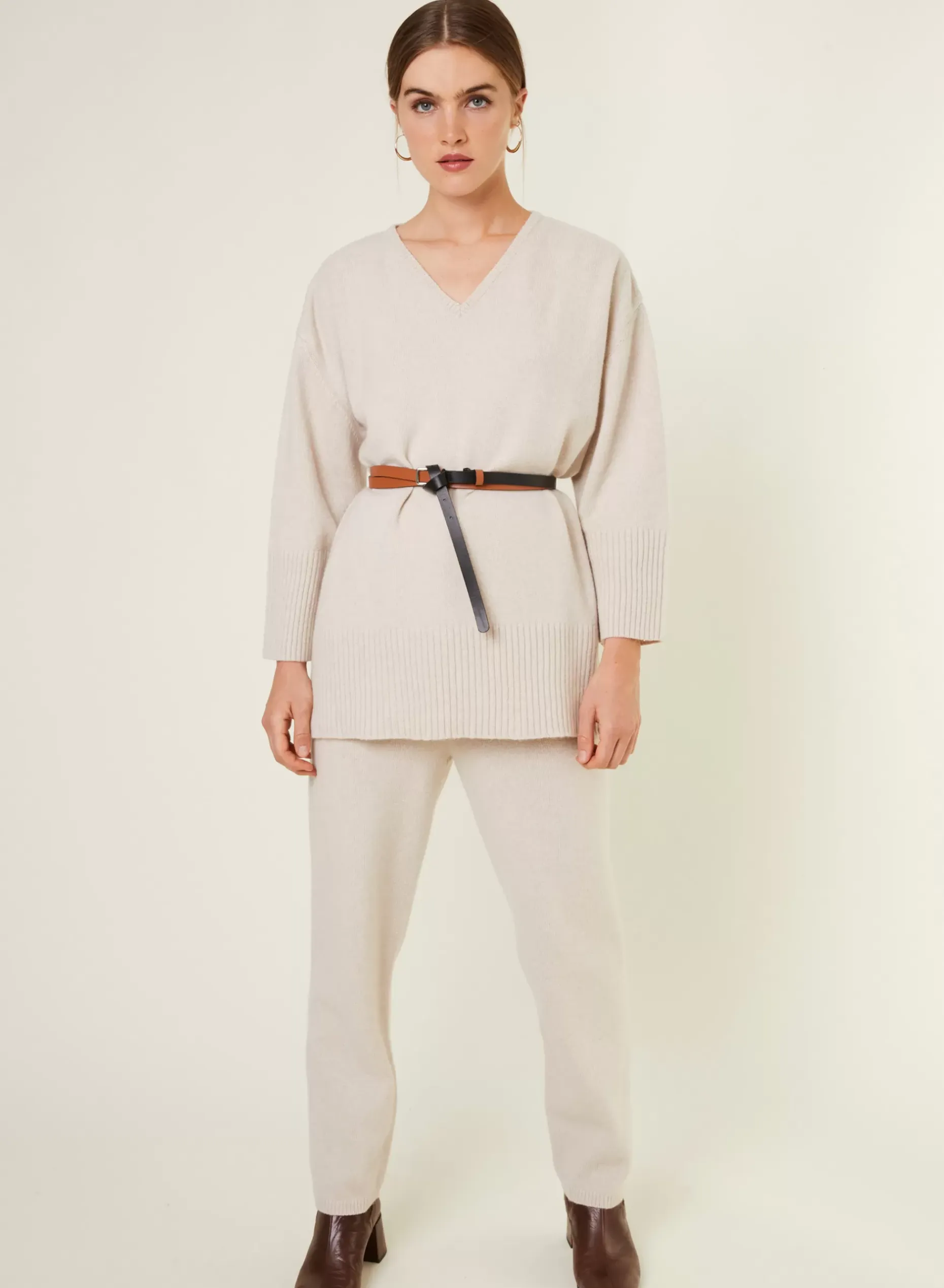 Maison Montagut Pulls>Pull Ample A Fentes En Cachemire Melange - Darius