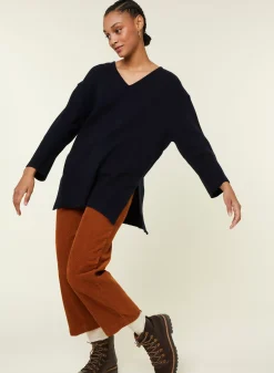 Maison Montagut Pulls>Pull Ample A Fentes En Cachemire Melange - Darius