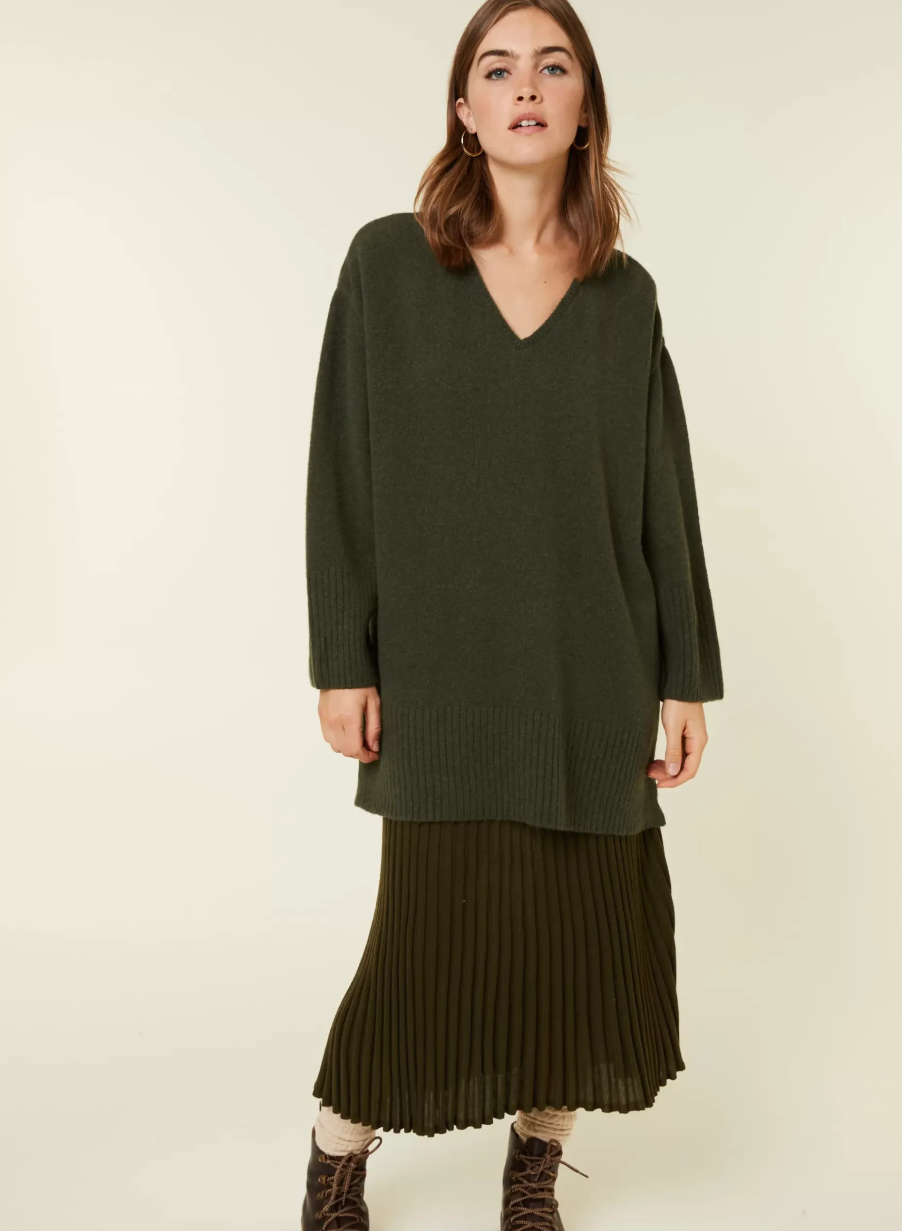Maison Montagut Pulls>Pull Ample A Fentes En Cachemire Melange - Darius