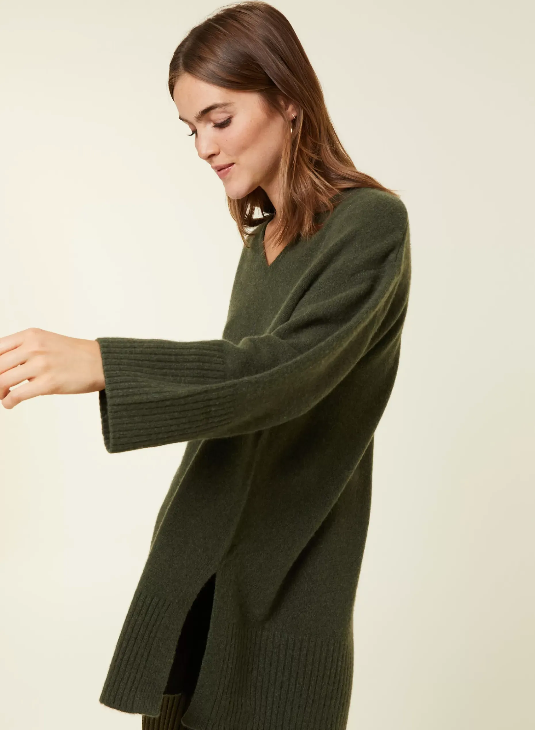 Maison Montagut Pulls>Pull Ample A Fentes En Cachemire Melange - Darius