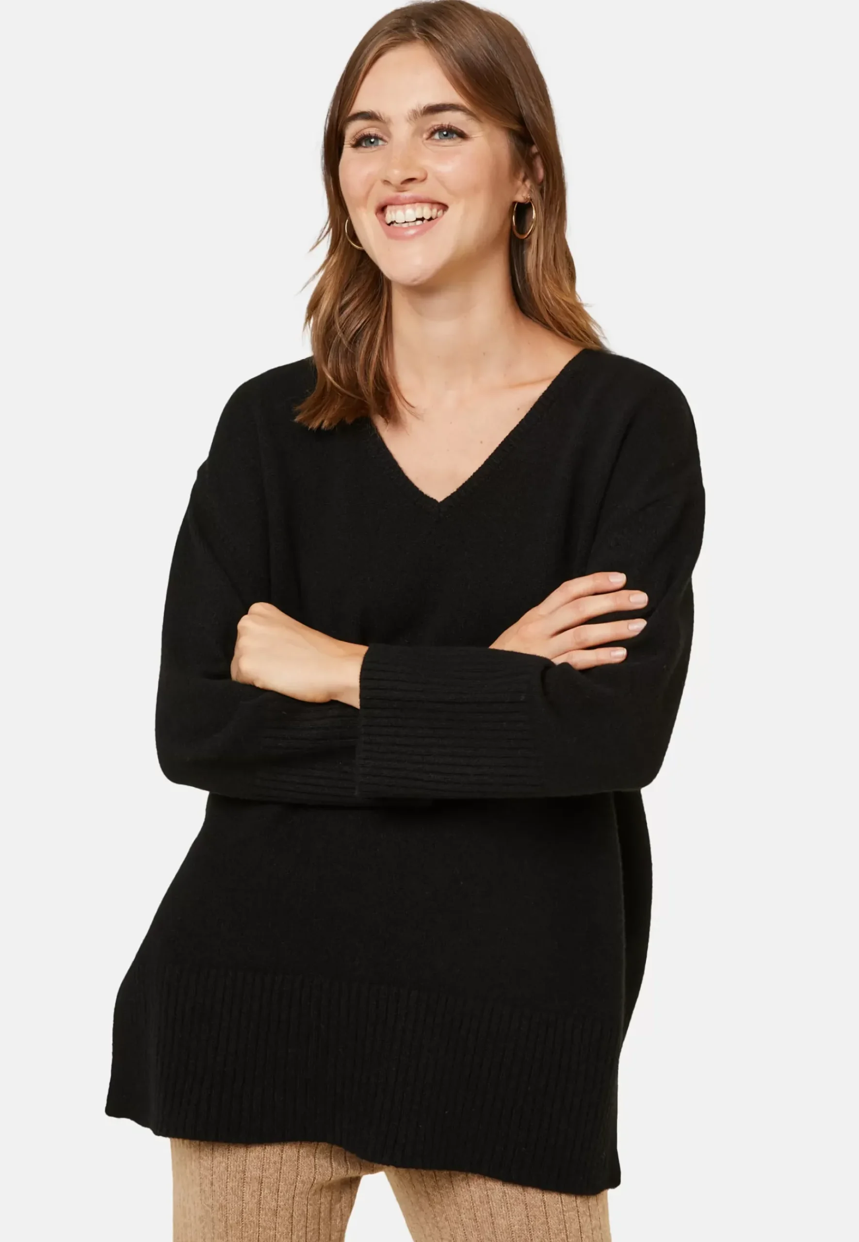 Maison Montagut Pulls>Pull Ample A Fentes En Cachemire Melange - Darius
