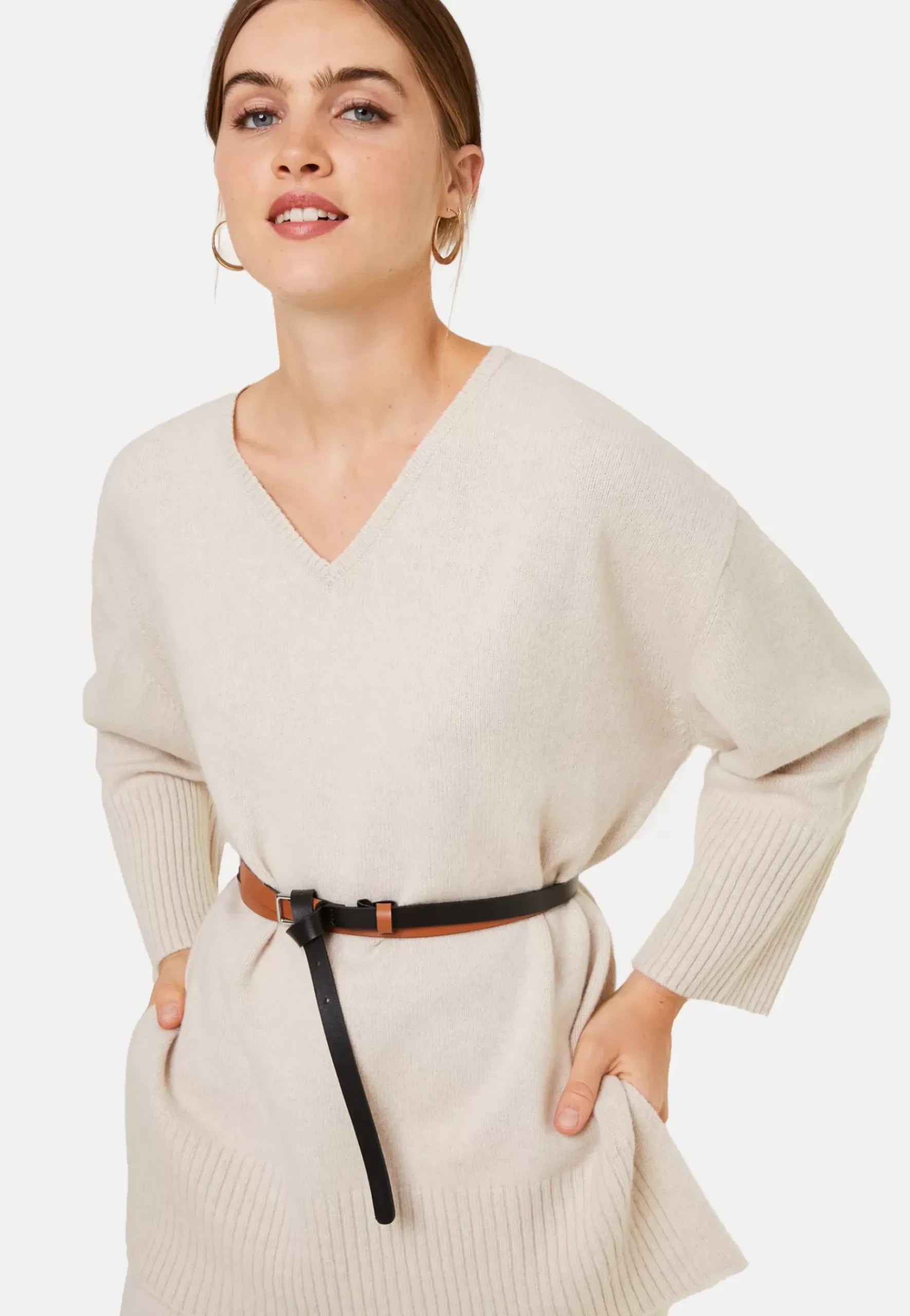 Maison Montagut Pulls>Pull Ample A Fentes En Cachemire Melange - Darius