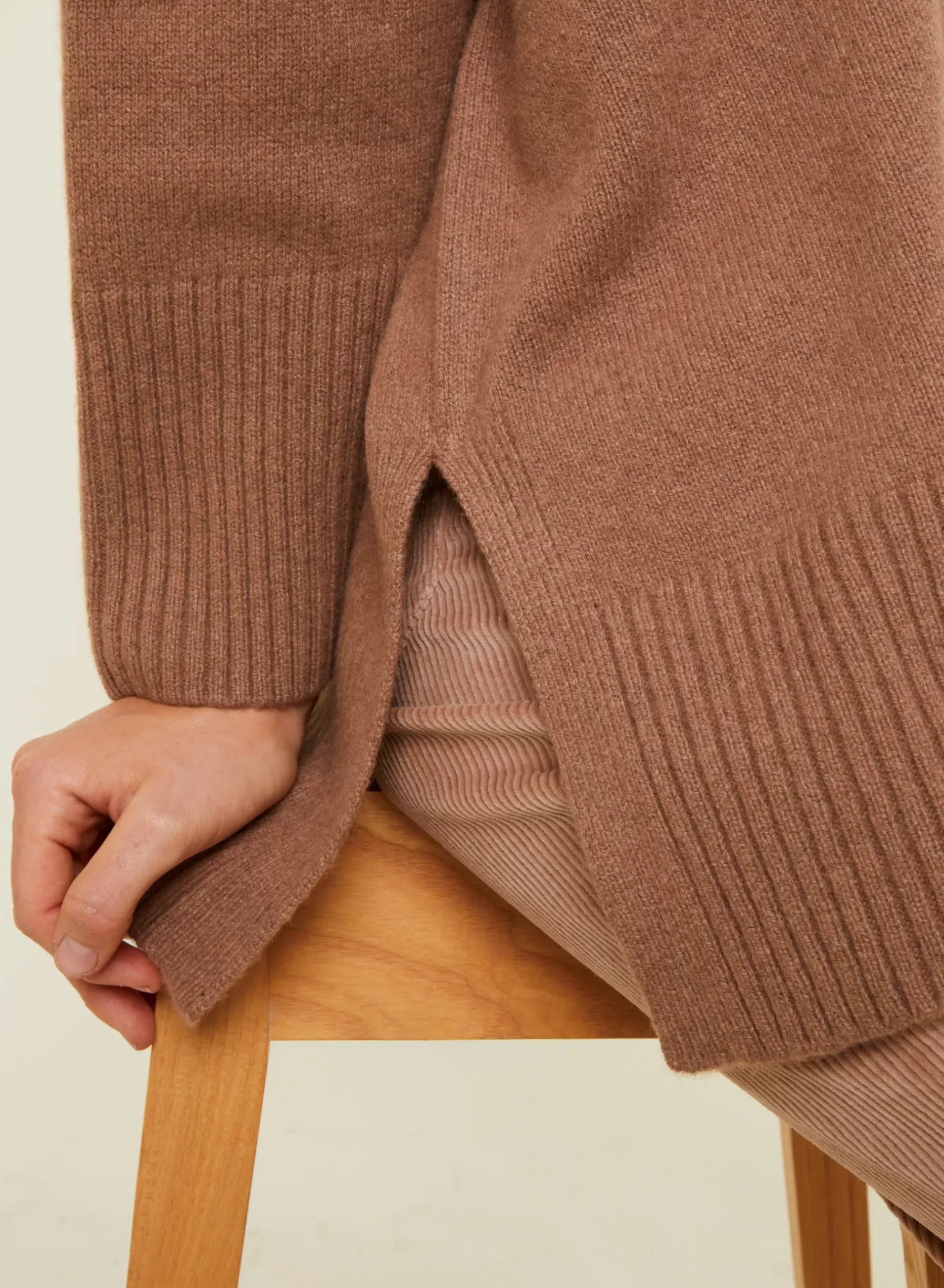 Maison Montagut Pulls>Pull Ample A Fentes En Cachemire Melange - Darius