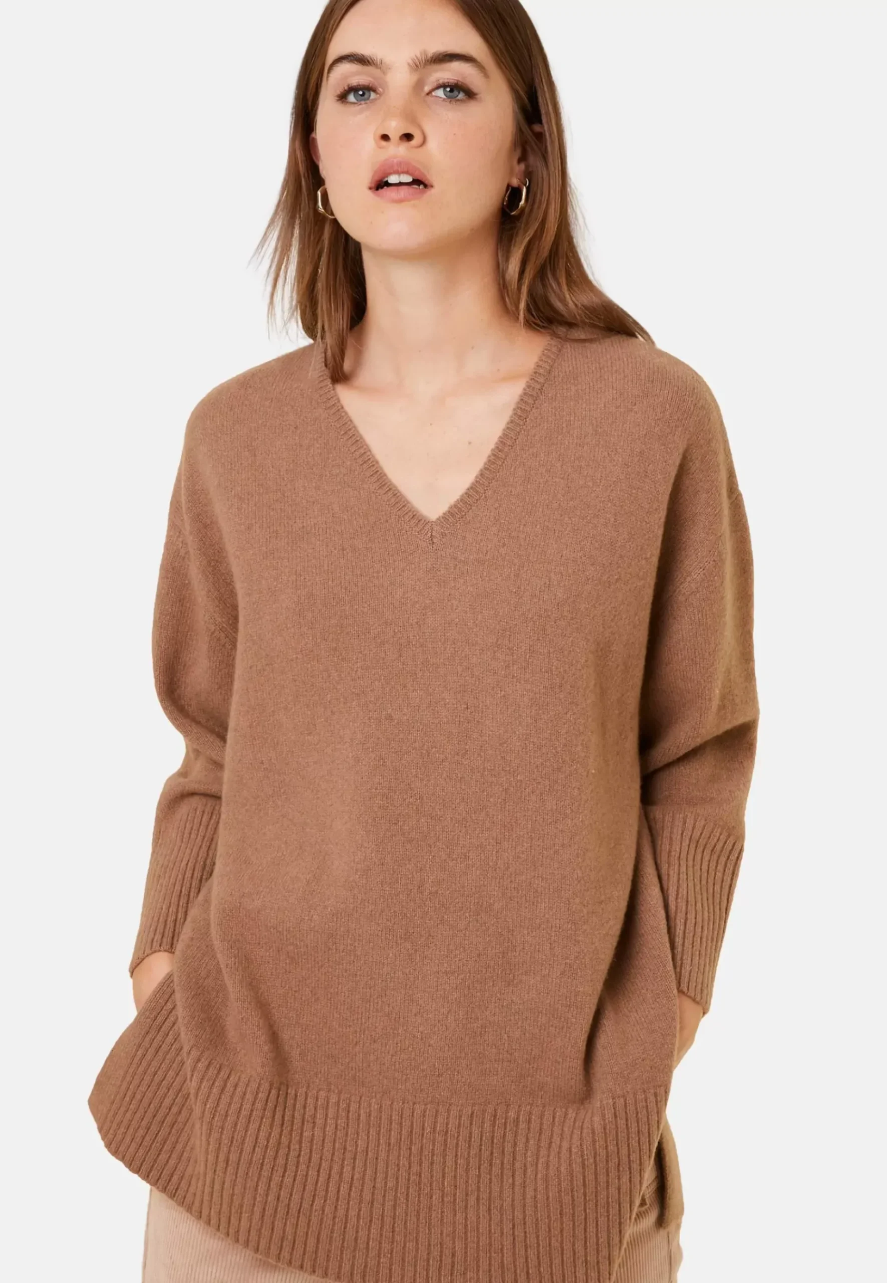 Maison Montagut Pulls>Pull Ample A Fentes En Cachemire Melange - Darius